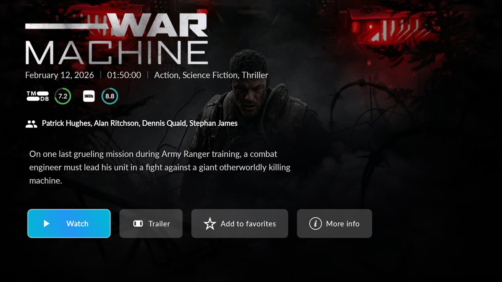 Wave IPTV player overlay